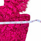 EXPRESS Magenta Lace Midi Dress Size S