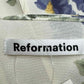 Reformation Cream Floral Wrap Mini Dress Size M