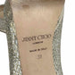 JIMMY CHOO Silver Glitter LUNA Pumps Size 38