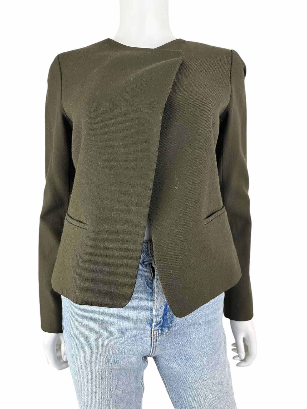 Vince 100% Wool Olive Blazer Size 6