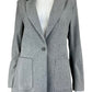 BANANA REPUBLIC Gray Pinstripe Blazer Size 6