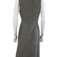Calvin Klein Gray Herringbone Midi Dress Size 6