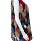 GIANNI BINI Multi-colored Fauc Fur Vest Size XL