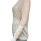 one grey day Tan and Cream Blocked Sweater NWT Size S
