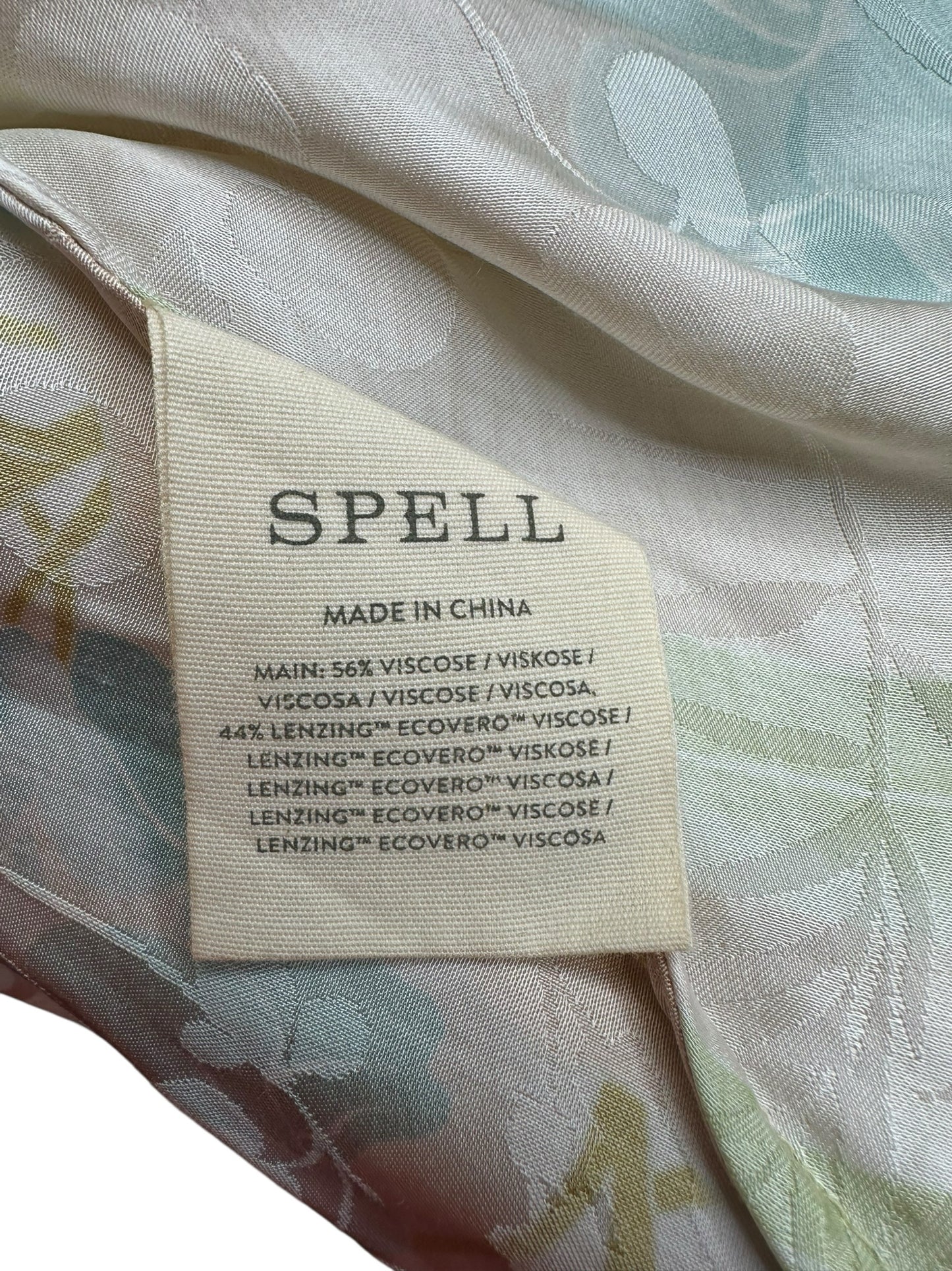 Spell & the Gypsy Cream Satin Mini Dress Size S