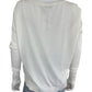 MILLY White LOVE Sweater Size L