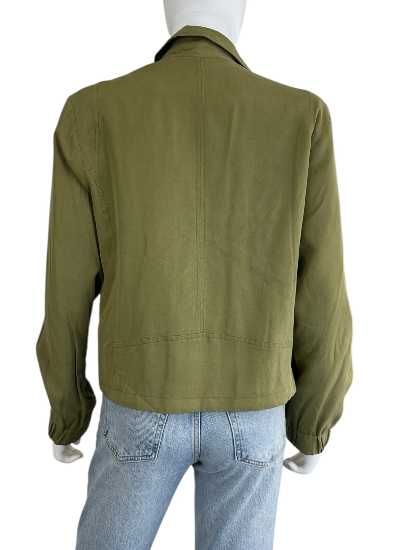 VIGOSS NWT Green Asymmetrical Zip Jacket Size L