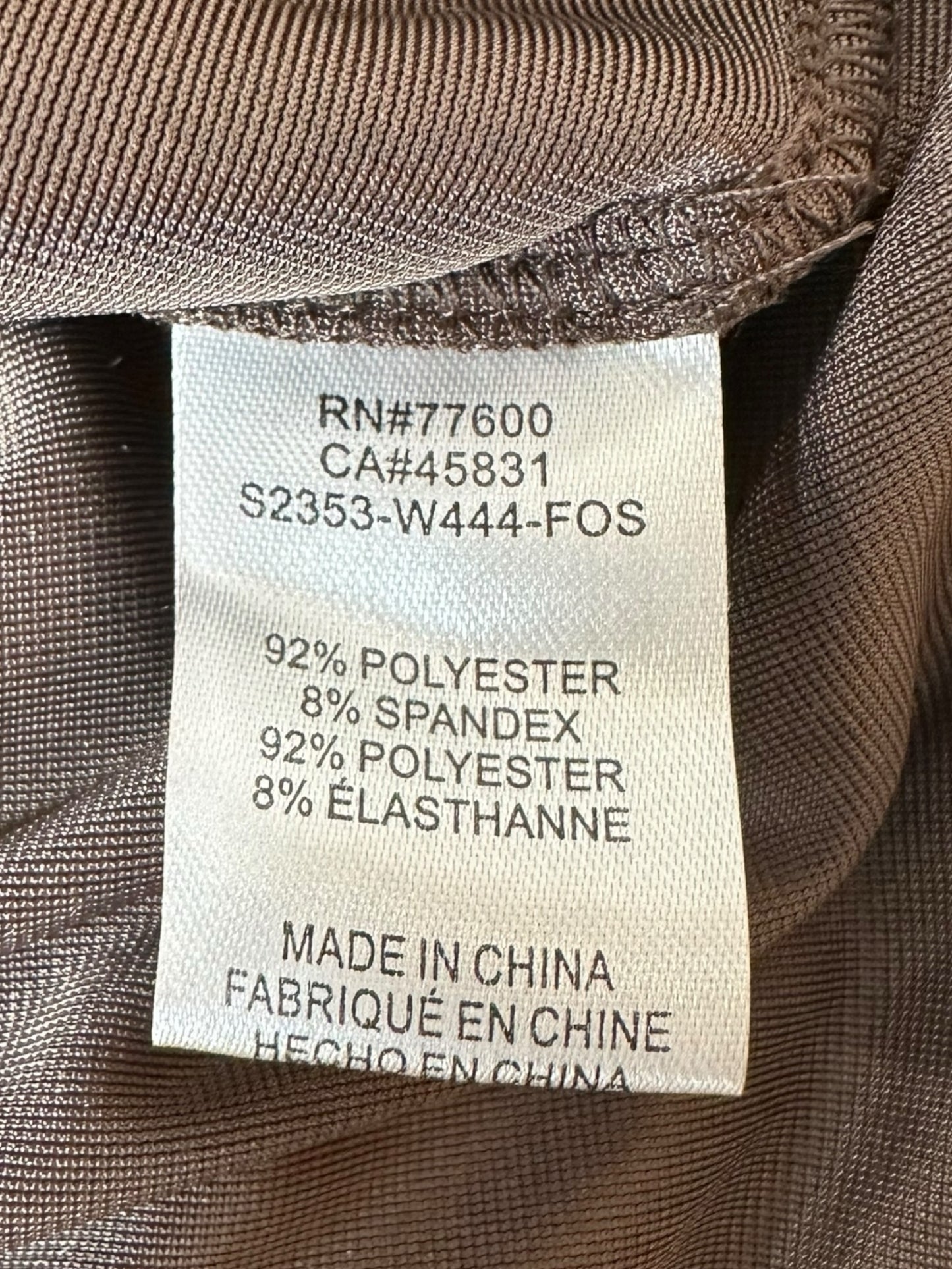 Saltwater Luxe NWT Brown Velvet Cruz Top Size S