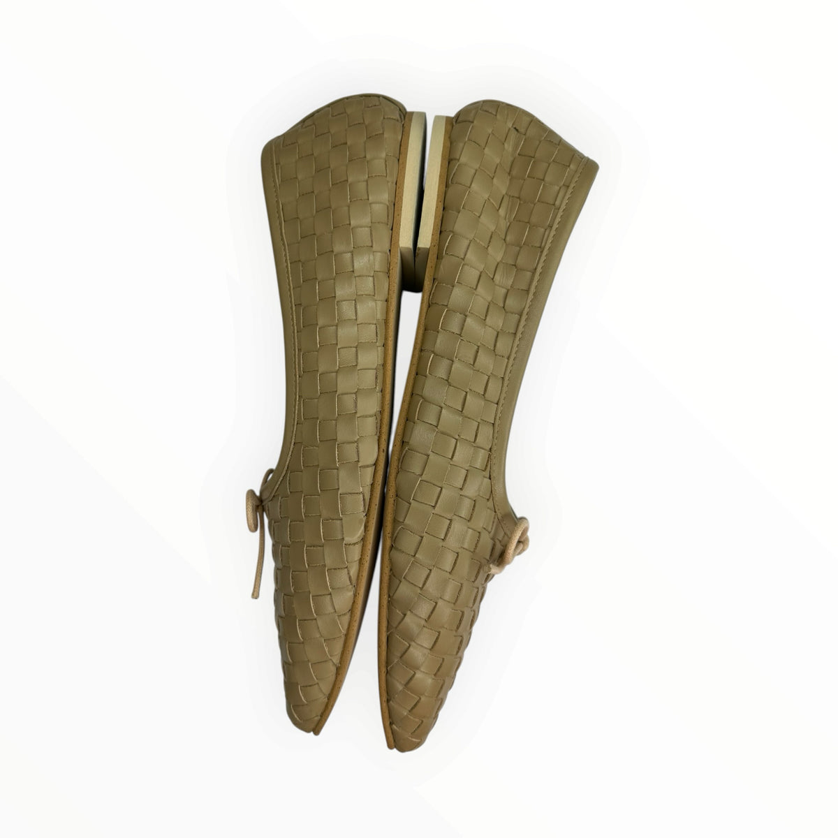 Freda Salvador Beige Jada Square Toe Ballet Flats Size 8.5