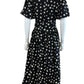 Adelyn Rae NWT Black Darlene Polkadot Mini Dress Size M