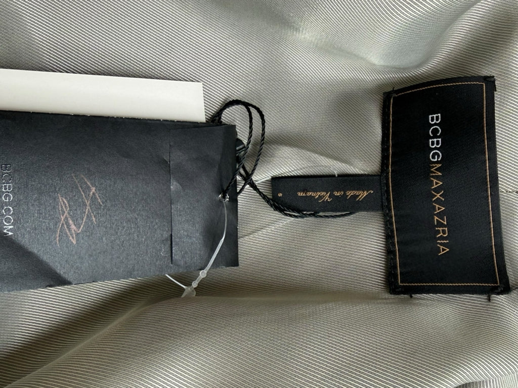 BCBGMAXAZRIA NWT  Brown Herringbone Cropped Jacket Size S