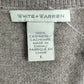 WHITE + WARREN 100% Cashmere Tan Sweater Size L