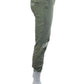 PAIGE Green Distressed Hoxton Slim Crop Jeans Size 27