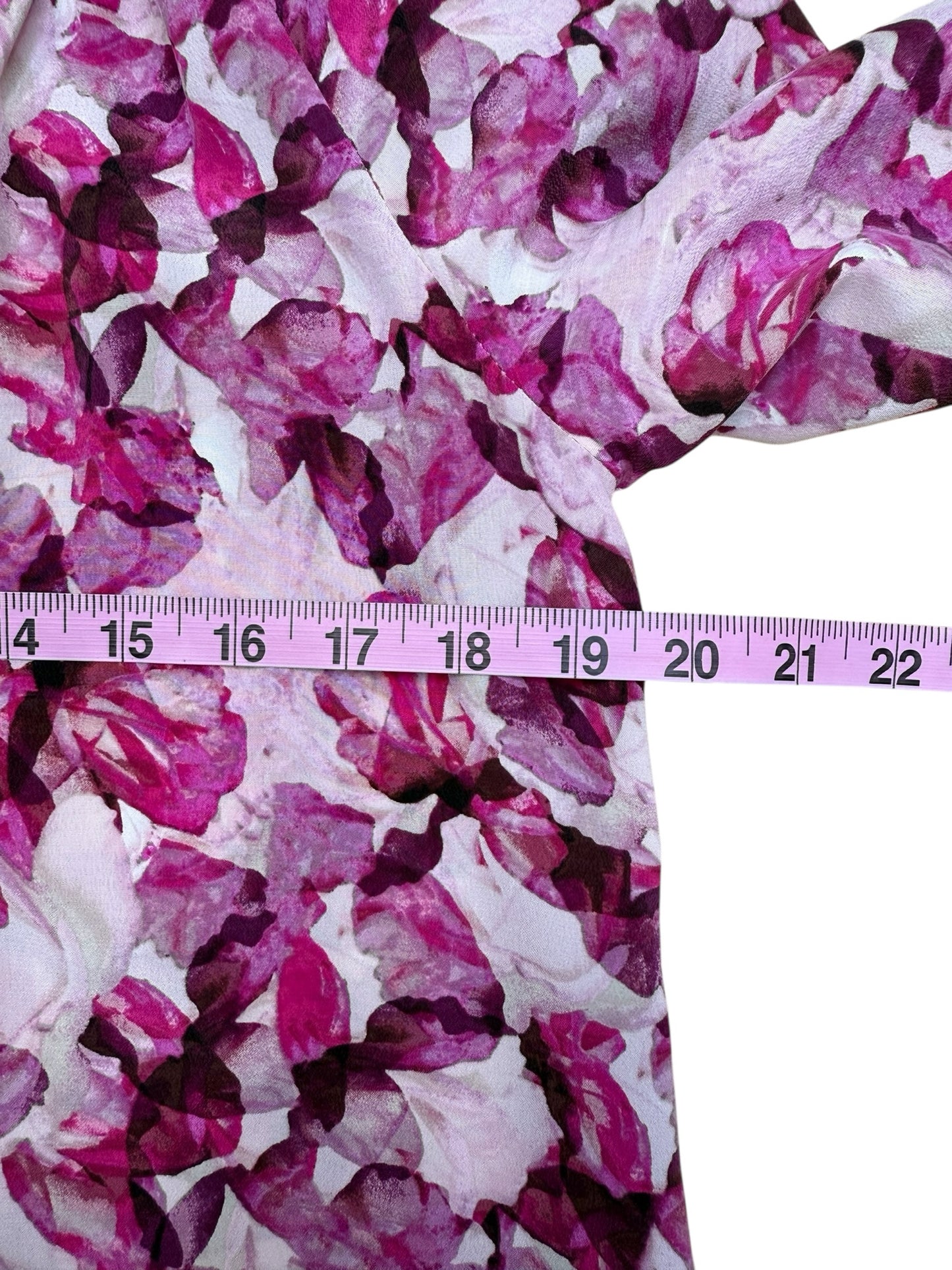 MAX STUDIO Pink 100% Silk Blouse Size S
