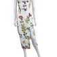 AMANDA UPRICHARD NWT Ivory Floral Strapless Midi Dress Size XS