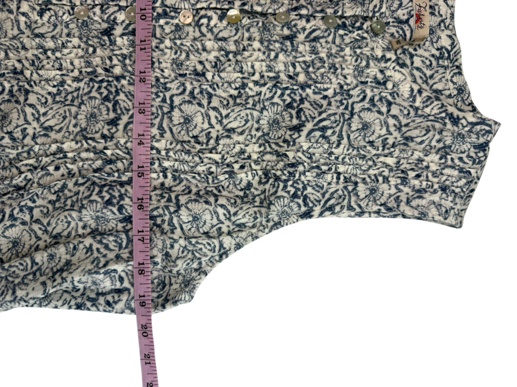 FAHERTY Blue Floral Isha Dress Size L