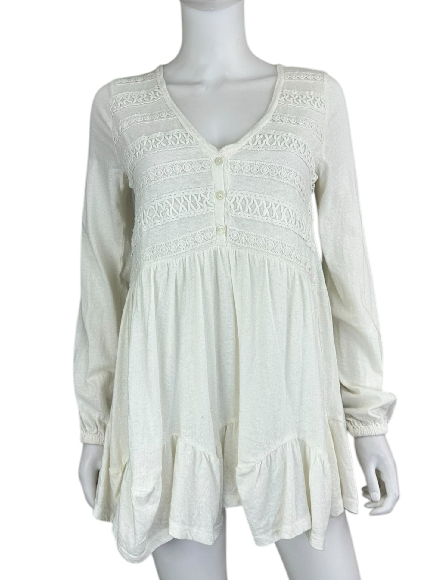 anthropologie White Button Down Mini Dress NWT Size XS