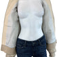 Anthropologie NWT Beige Central Park West Myles Cable Knit Cardigan Sweater Size M