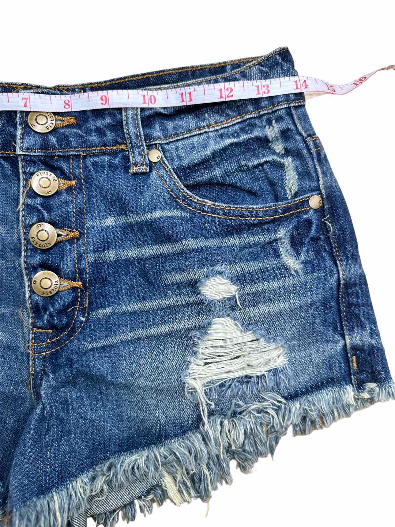 PISTOLA Distressed Denim Shorts Size S