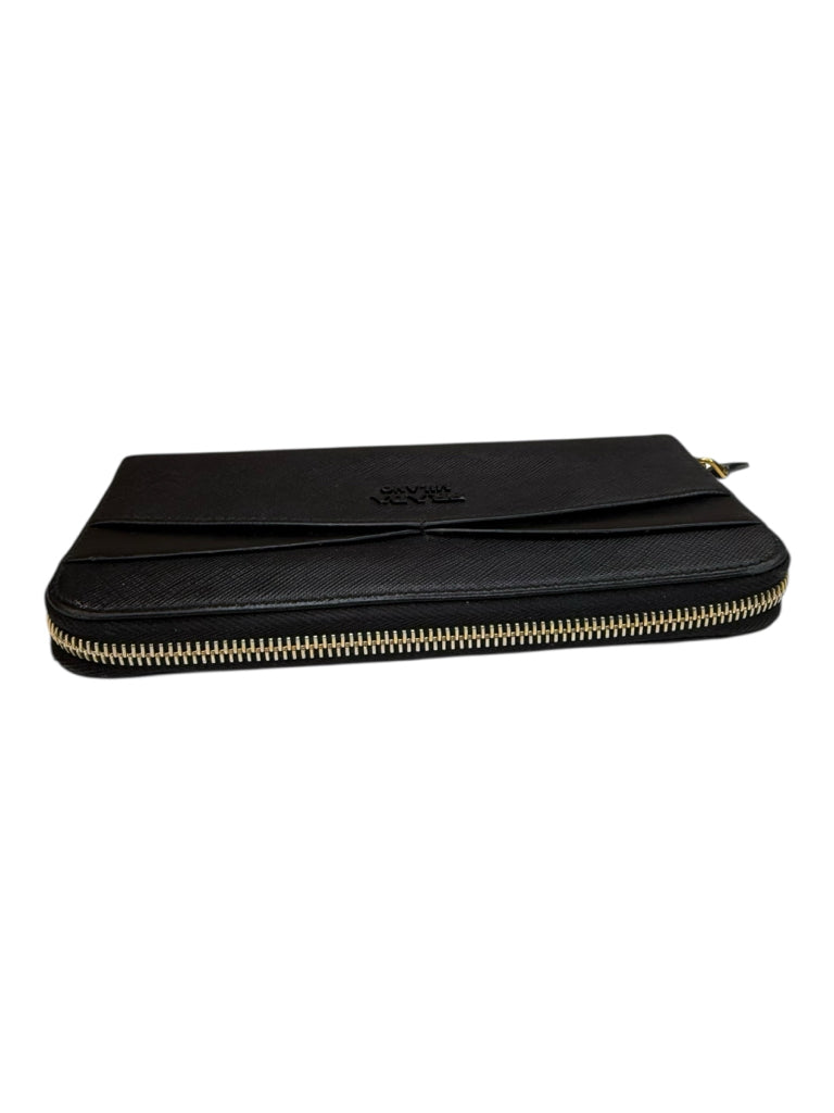 PRADA Black Saffiano Leather Continental Zippy Wallet