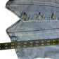 HIDDEN NWT Blue Fitted Denim Vest Size S