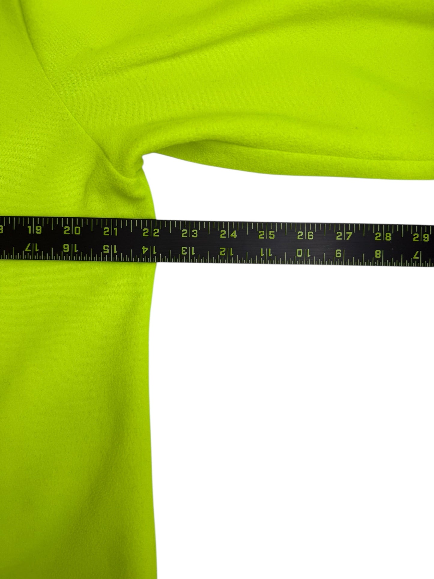 Dudley Stephens Neon Yellow Highland High Low Fleece Top Size XL