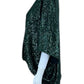 TRINA TURK Green Sequin Blouse Size XL