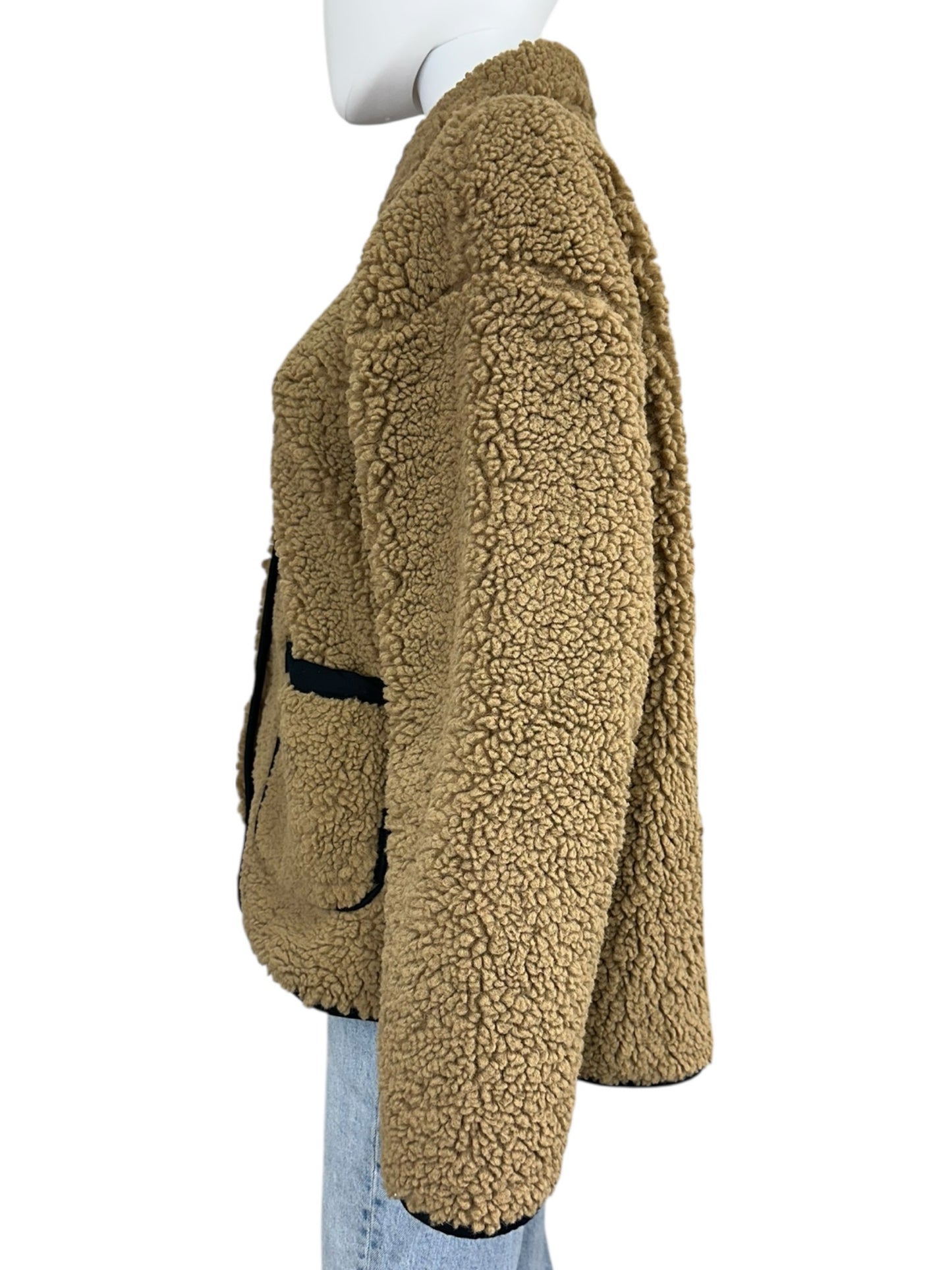 J. Crew NWT Brown Sherpa Jacket Size M
