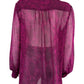 Chico's NWT Purple Ridge Reptile  Print Blouse Size L