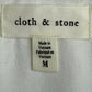 Cloth & Stone White Button-down Top Size M