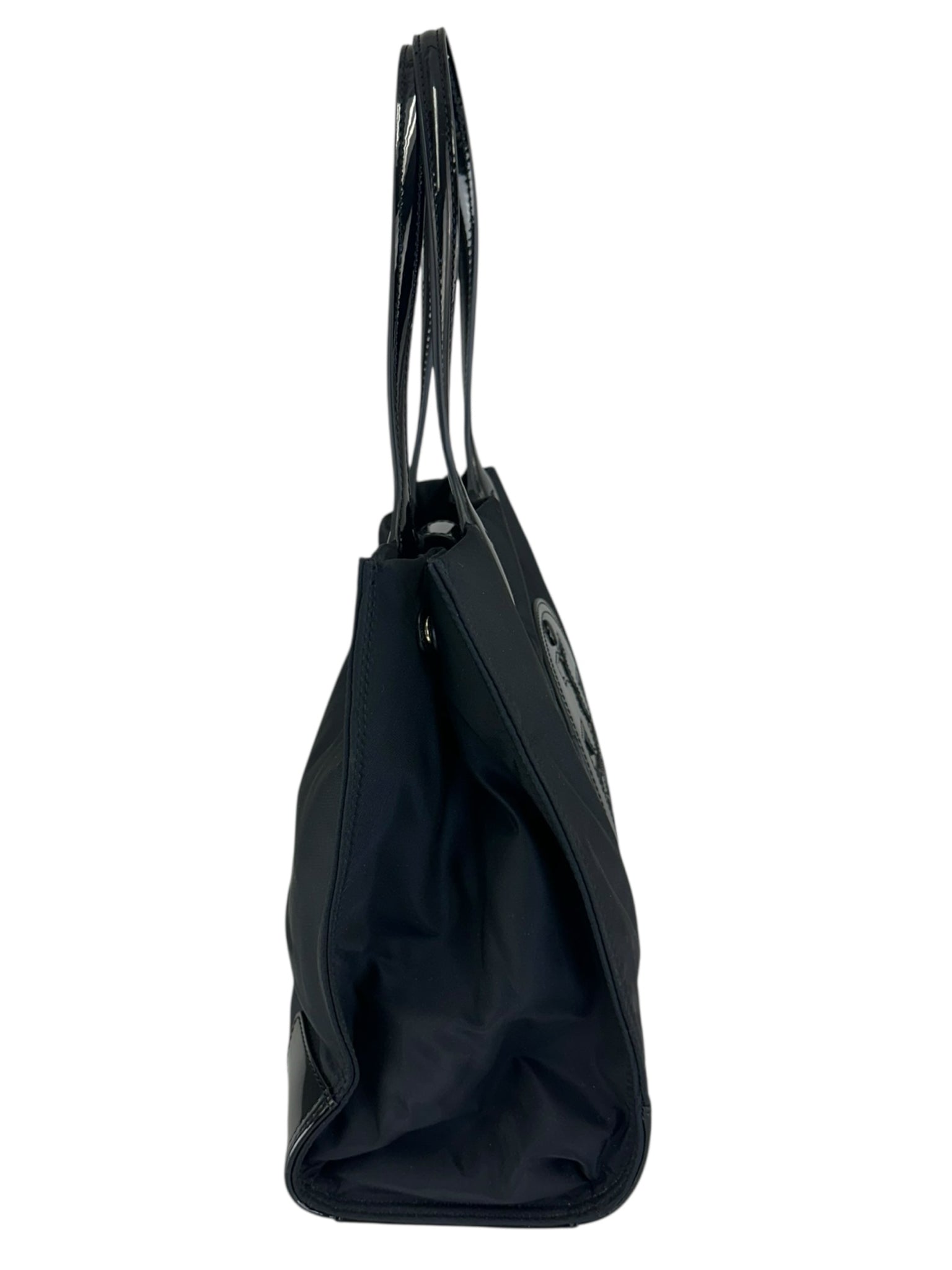 Tory Burch Black 'mini ella patent tote bag' Designer
