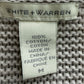 WHITE + WARREN Beige 100% Cotton Hooded Sweatr Size M