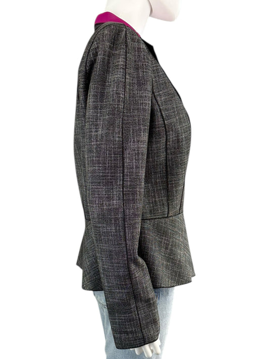 LAFAYETTE 148 NEW YORK Amanda Peplum Neoprene Jacket Size 12
