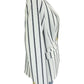 Talbots NWT White & Navy Vertical Stripe Blazer Size 8