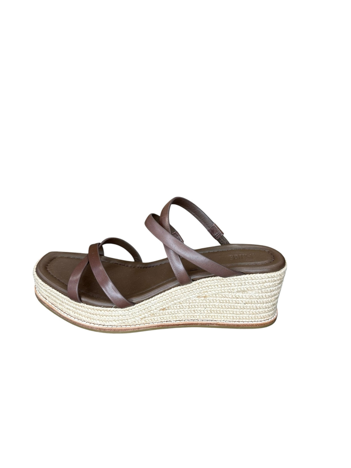 Paige Brown Leather Wedges Size 9.5