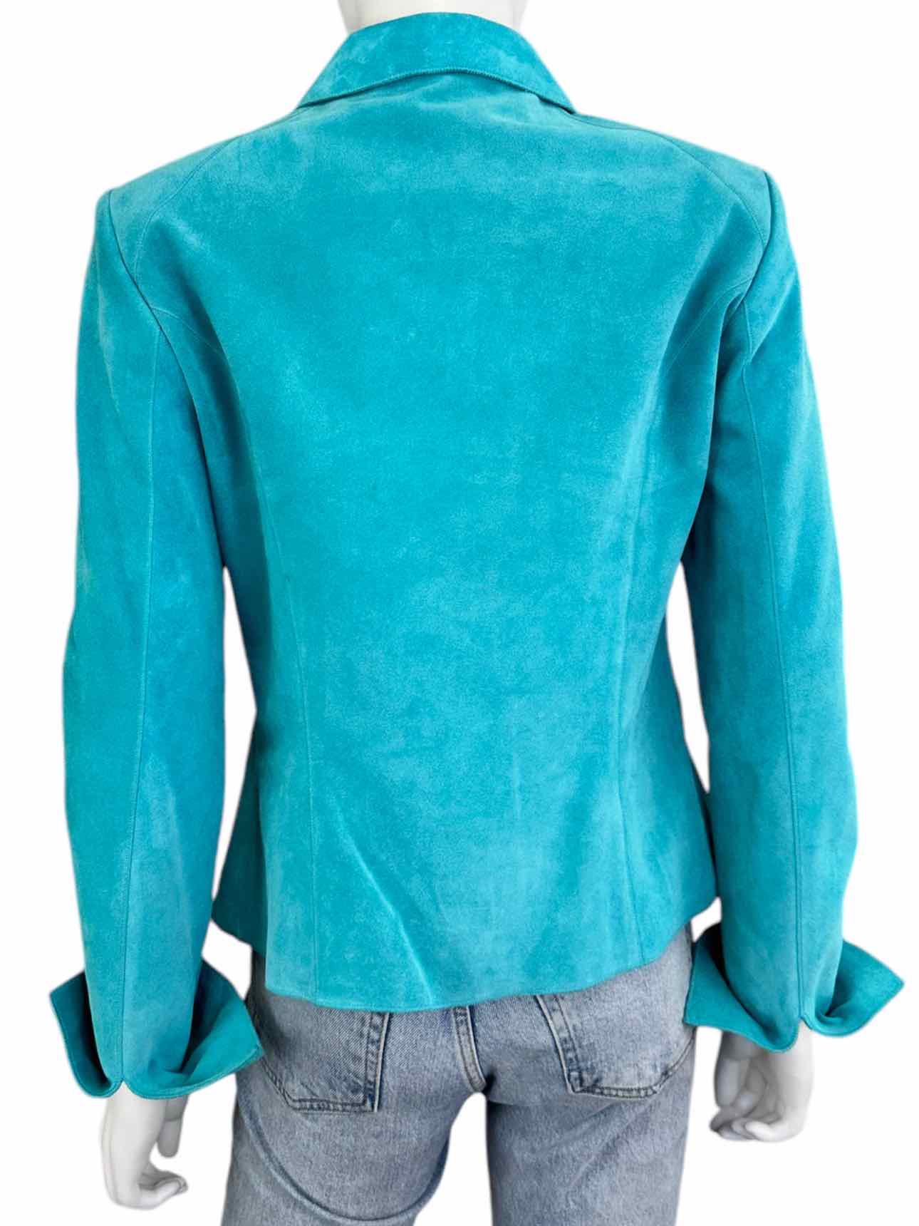 CARLISLE 100% Suede Aqua Jacket Size 6