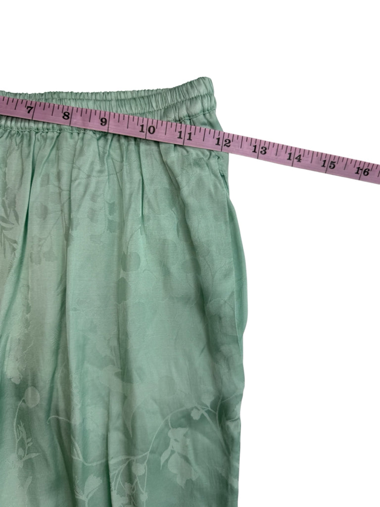 Spell & the Gypsy Collective Green Floral Jacquard Pants Size XS