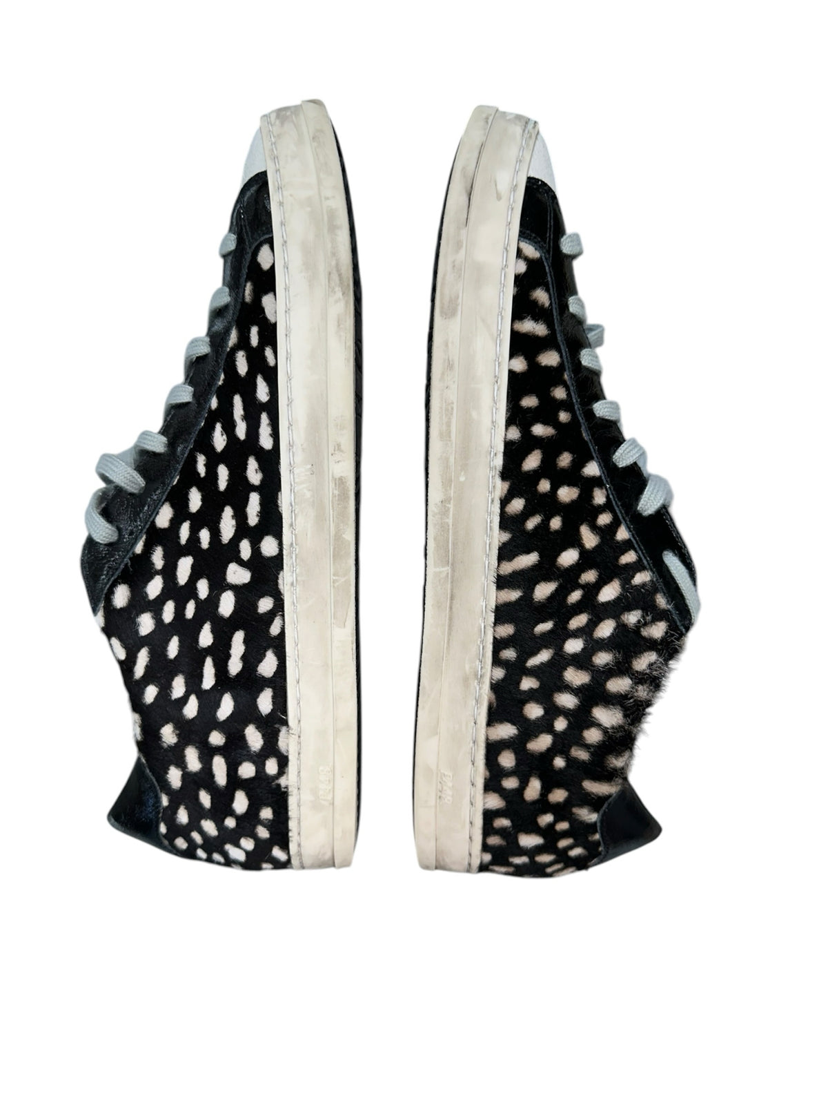 P448 John "Cowiena" Spotted Calf-Hair Low-Top Sneakers Size 39