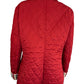 BURBERRY Red Quilted Nylon Barn Jacket Size L