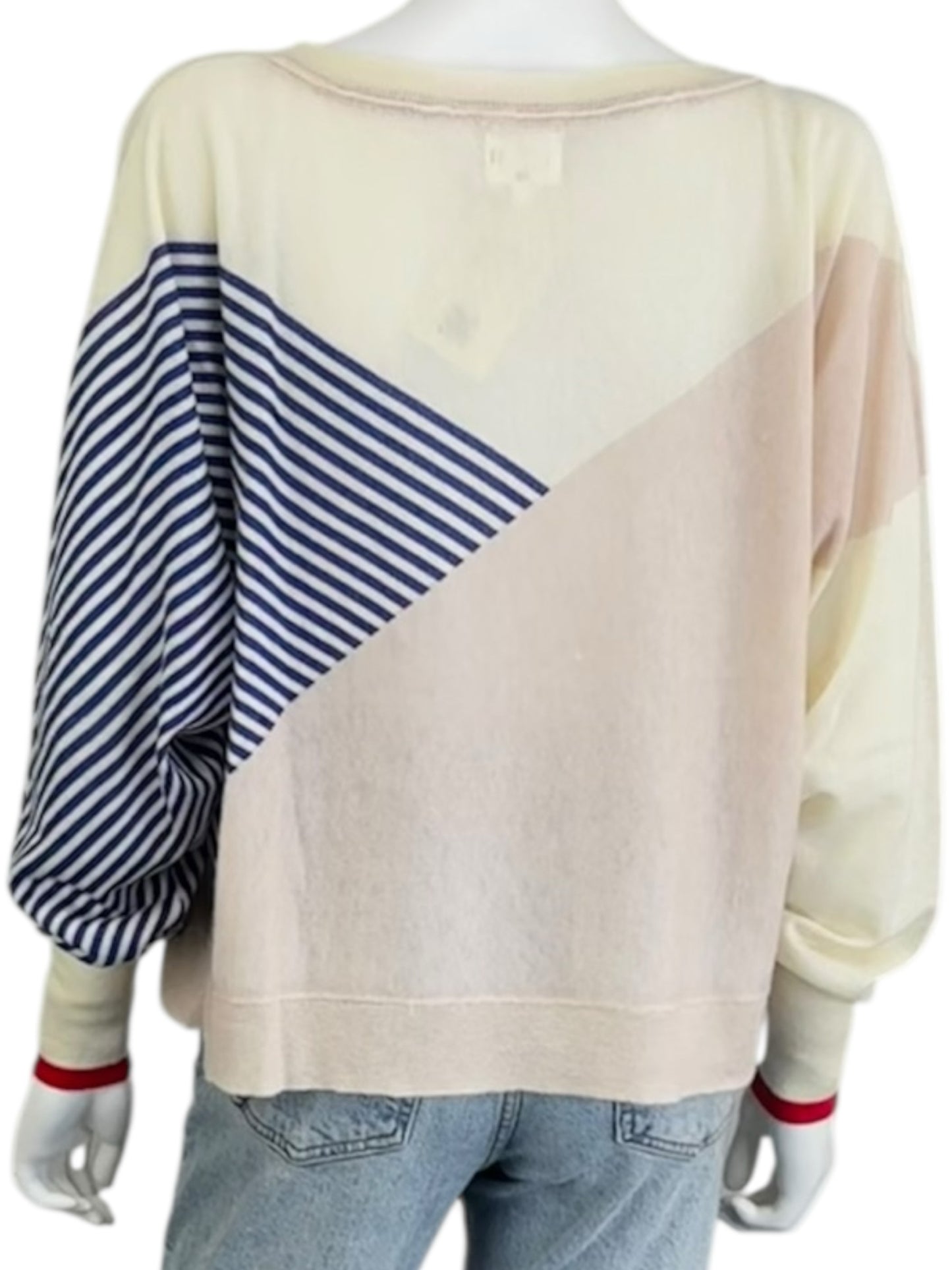 SUNDRY Colorblock Wool Sweater Size M