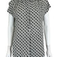 MAX STUDIO NWT Black Geo Print Blouse Size M