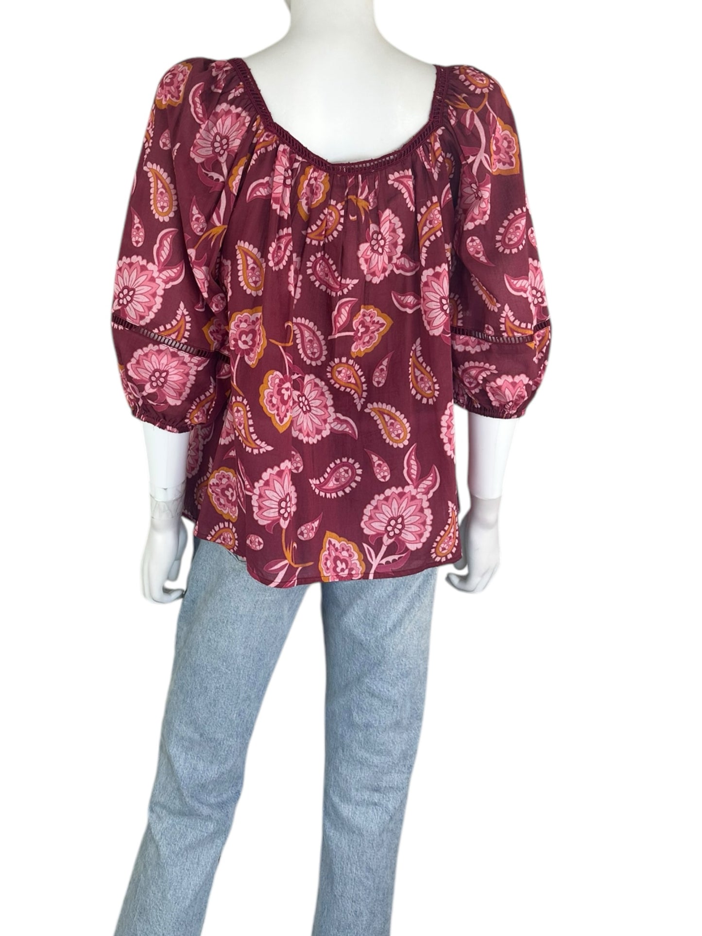 NWT Mahila Floral Blouse Size XS