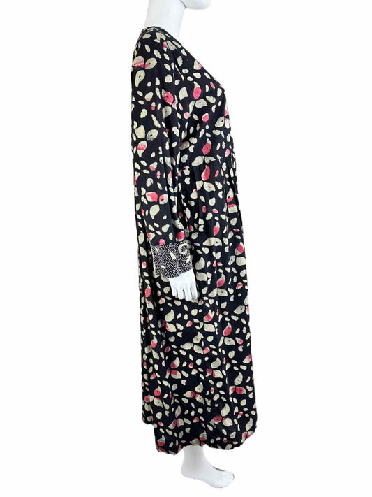 Marketplace Black Absract Print Maxi Dress Size 18/20