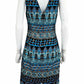 White House Black Market NWT Blue Embroidered Dress Size 6