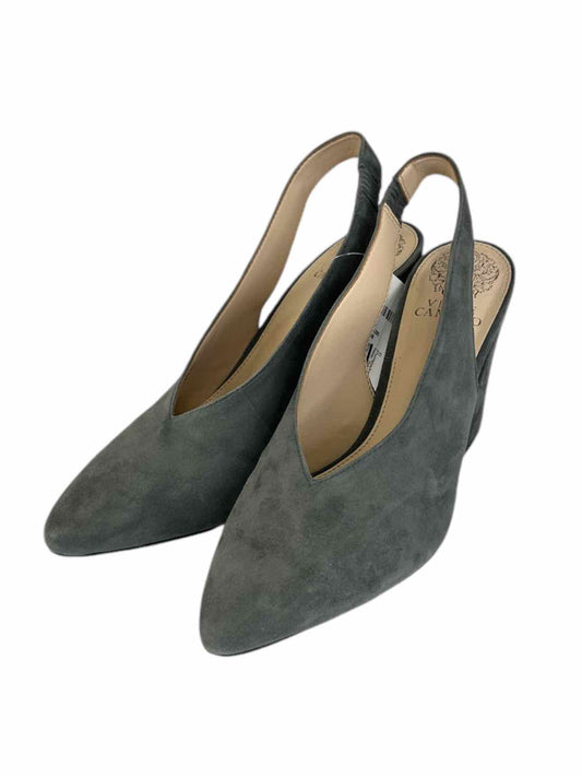 VINCE CAMUTO Gray Suede Tashinta Slingback Heels Size 8