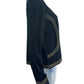 MING WANG Black Knit Jacket Size L
