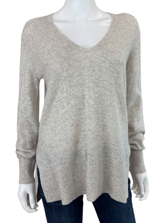WHITE + WARREN Gray 100% Cashmere Sweater Size XS