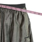 Nicole Paloma Gray Distressed Snap Mini Skirt Size S