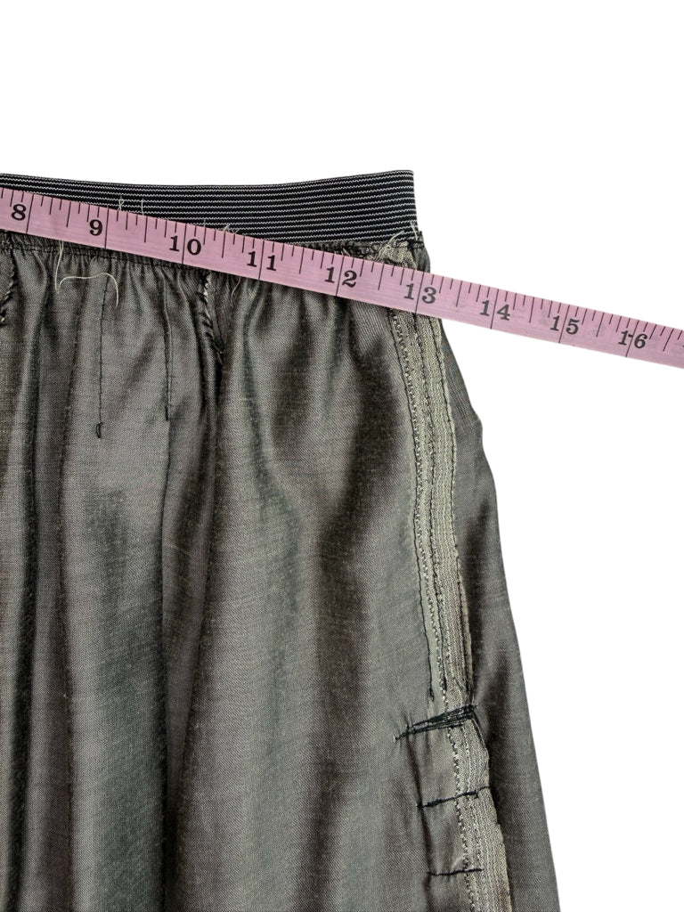 Nicole Paloma Gray Distressed Snap Mini Skirt Size S