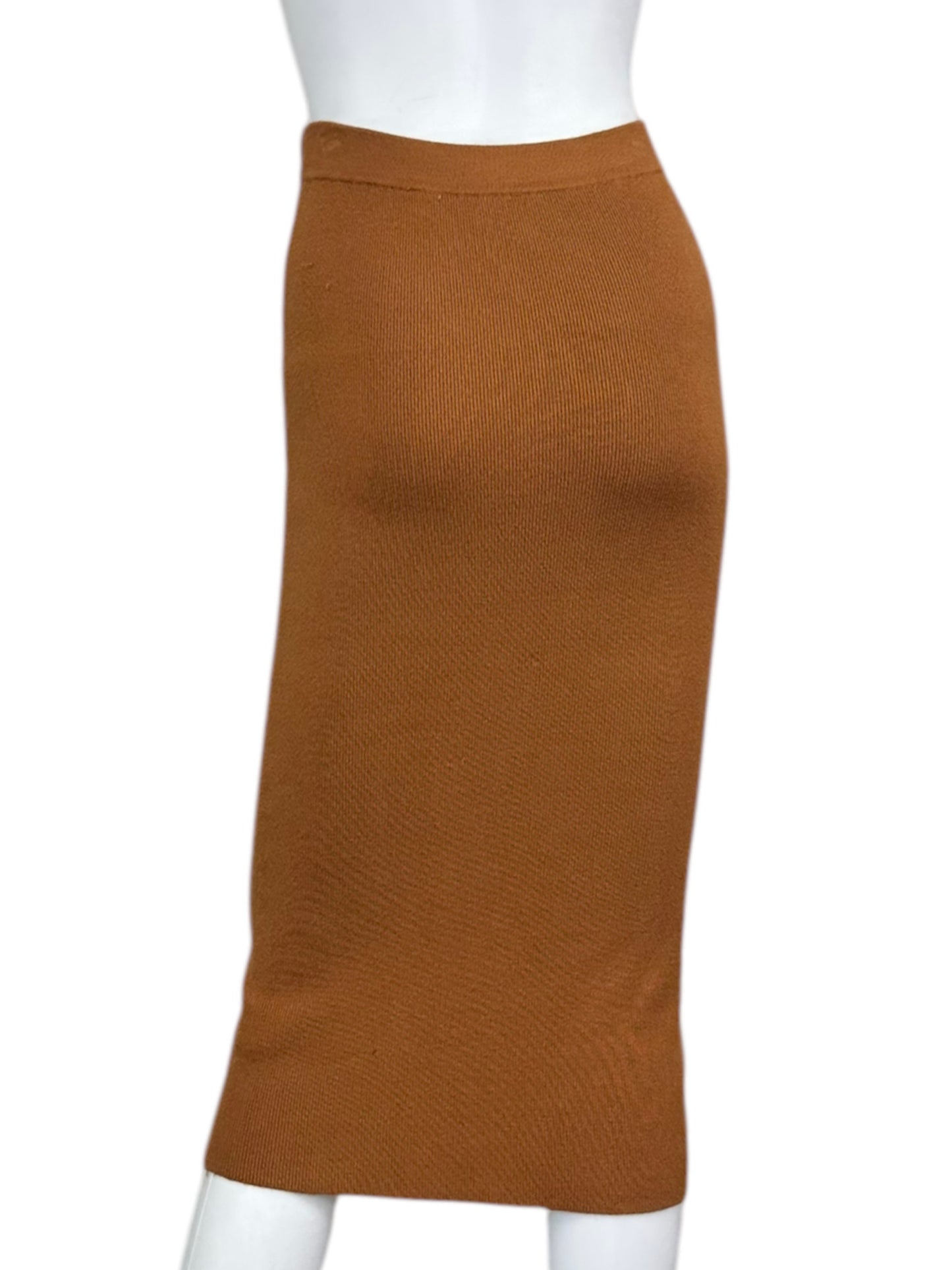 J. Crew Brown Knitted Midi skirt Size XS